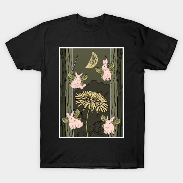 Fairycore Aesthetic Fairy Bunny Rabbit Fairies T-Shirt by Alex21